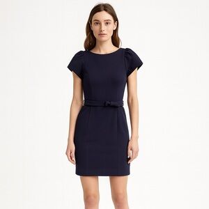 Milly Midnight Blue Midi Dress Size Medium